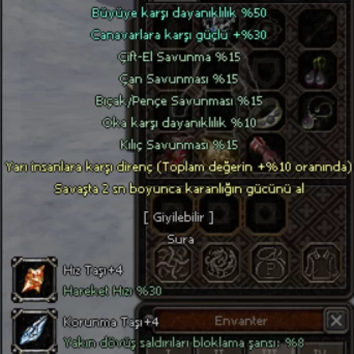  SURA YILAN ZIRHI +15 BEC BÜYÜ YARI